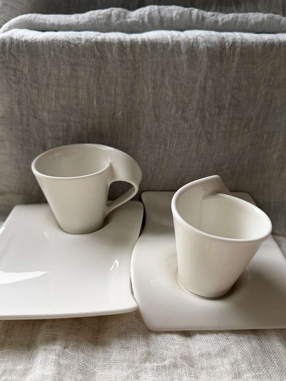 Villeroy & Boch Cream Porcelain Cup and Saucer Set - Picture 2 of 10